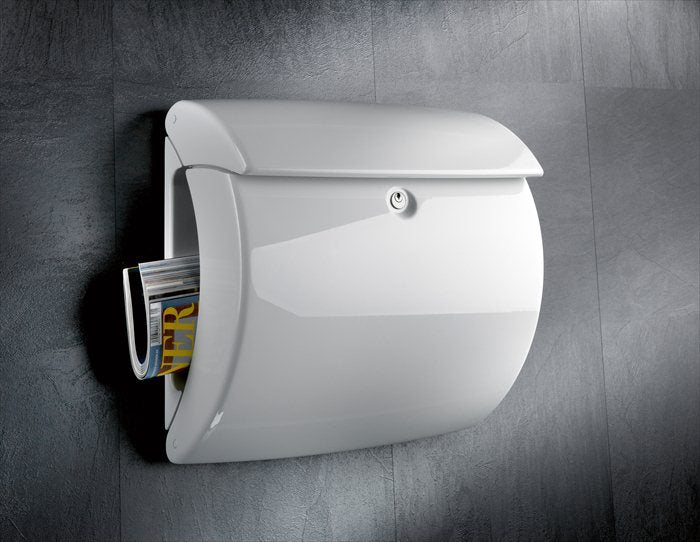 Buzón piano blanco