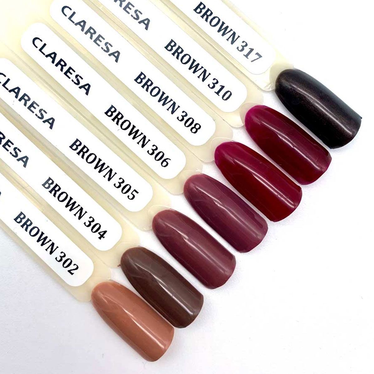 Claresa esmalte gel uv led 5ml marrón 308 full berries