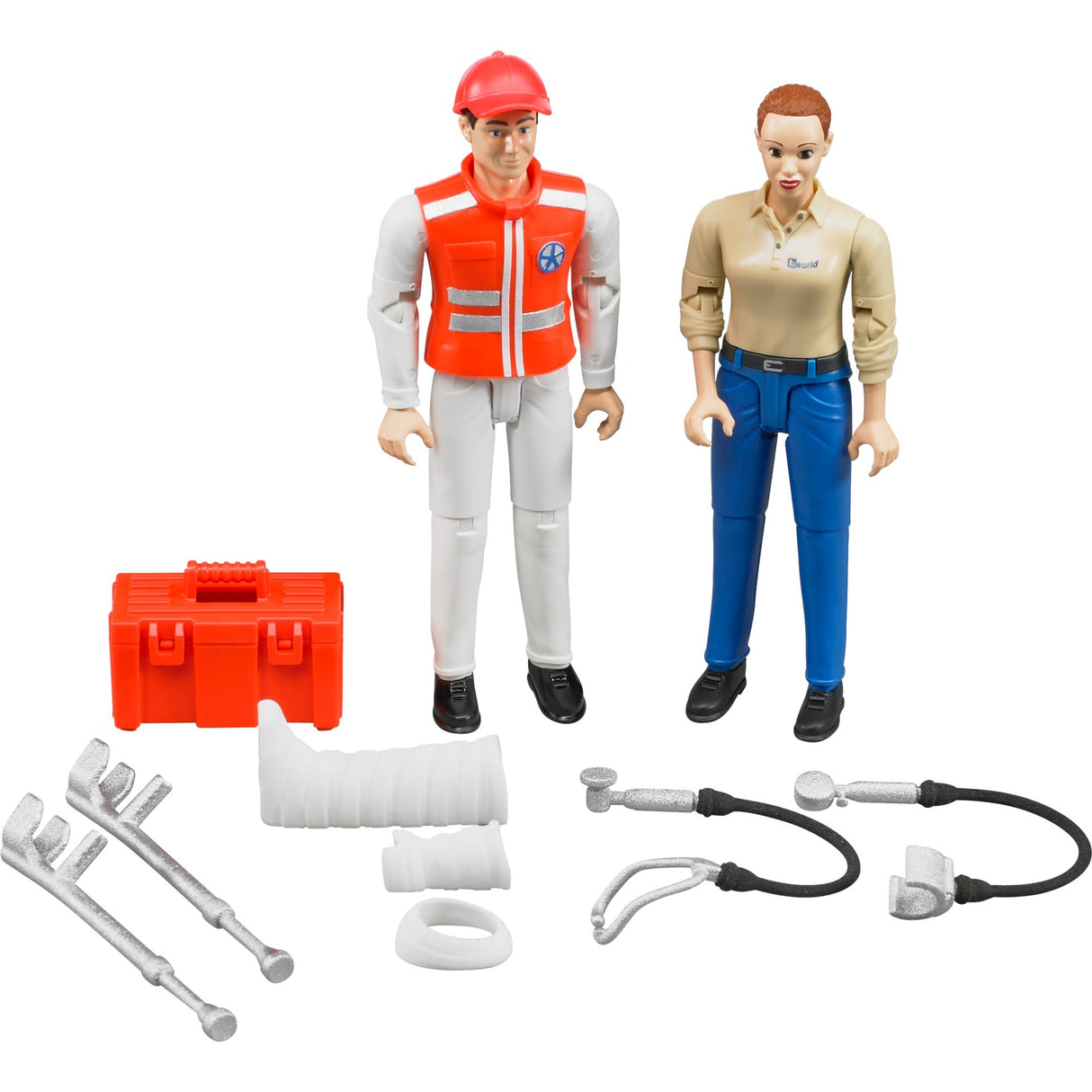 Bruder Bworld Rescue Service Figur Set