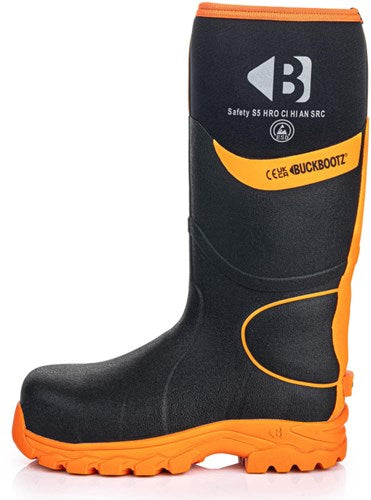 Buckbootz werklaars bbz8000 s5 zwart oranje | zwart oranje | maat 40 - 00.0176.098.40