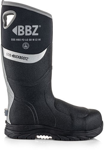 Buckbootz werklaars bbz9000 s5s zwart | zwart | maat 45 - 5055138025604