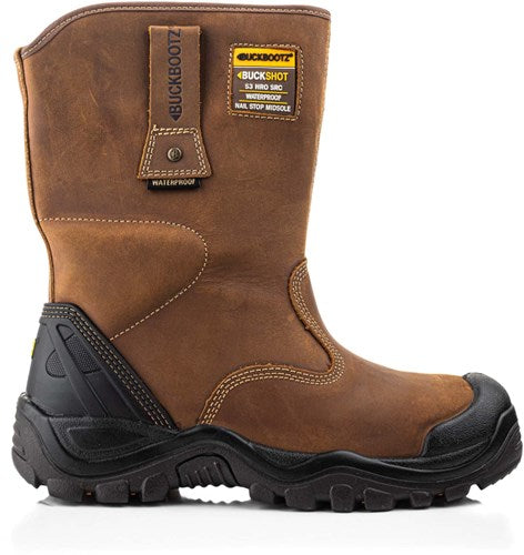 Buckbootz werkschoen buckshot werklaars bsh010 s3 | zwart | maat 47 - 00.176.069.47