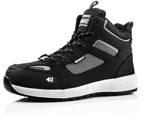 Buckbootz werkschoen largobay sneaker mid baz s1p esd zwart | zwart | maat 43 - 00.176.063.43