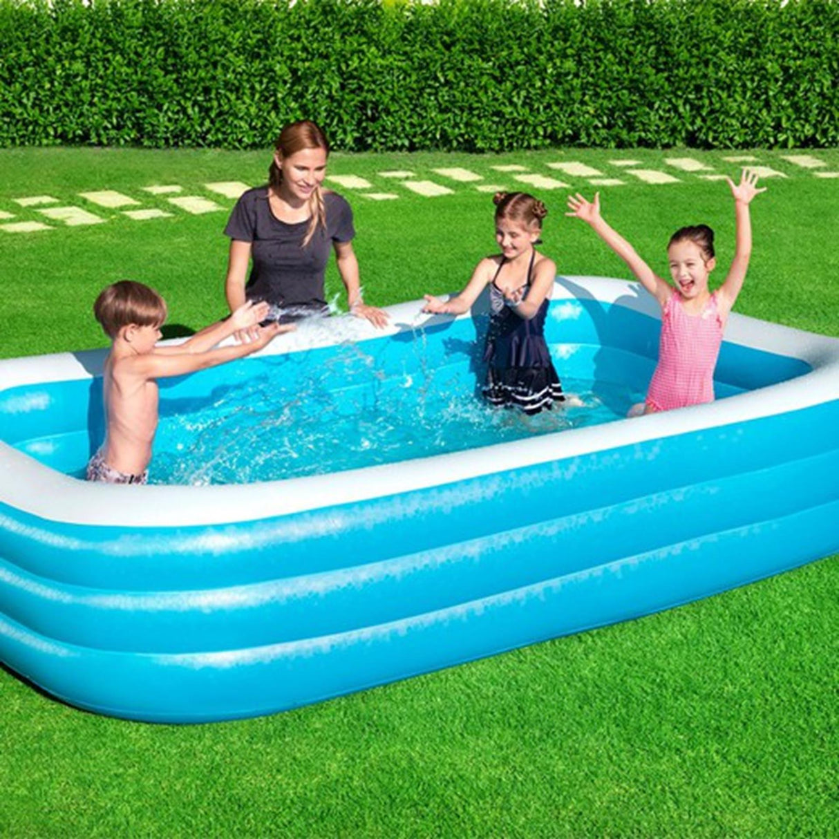 Bestway family pool rectangular blue deluxe 305cm