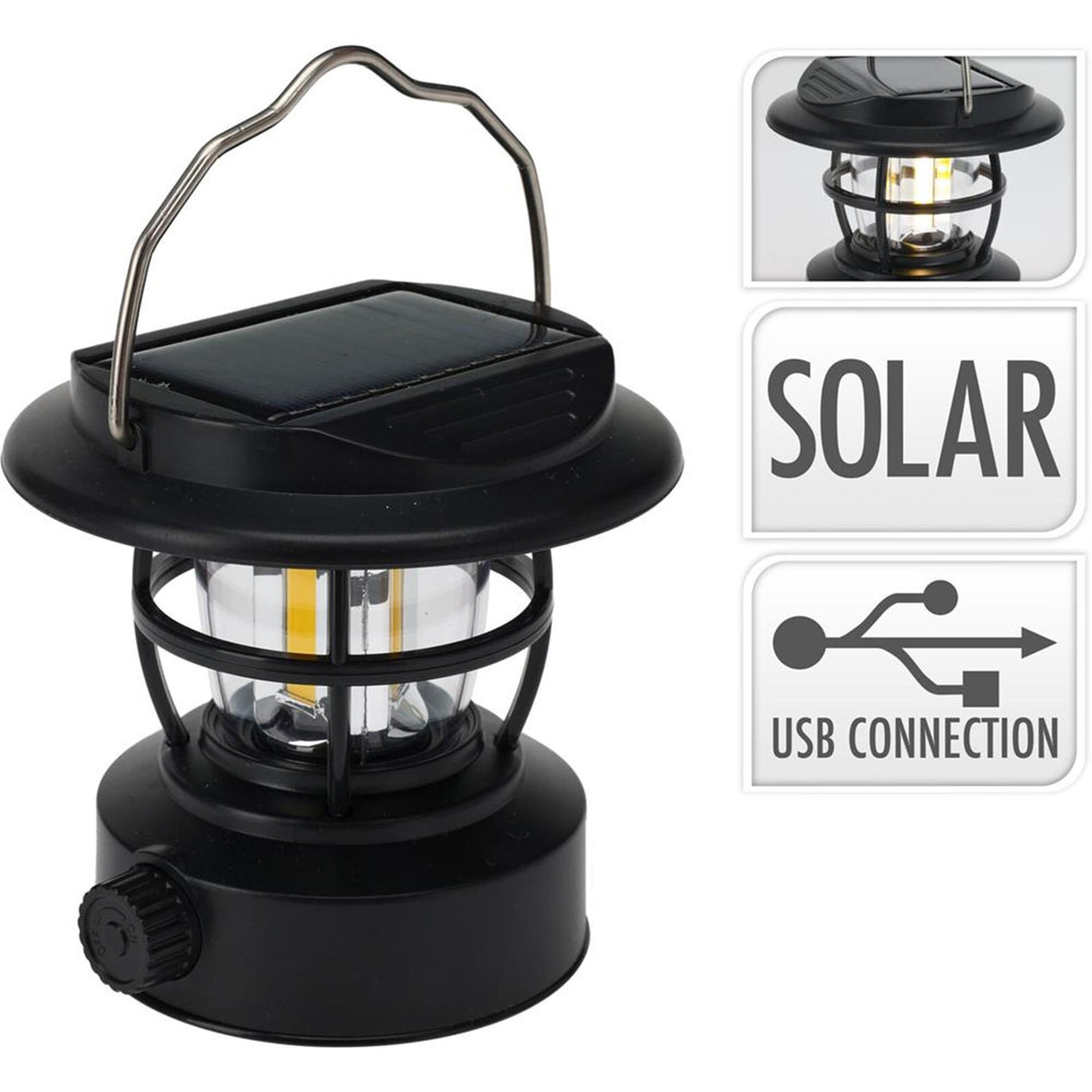 Redcliffs campinglamp solar oplaadbaar usb