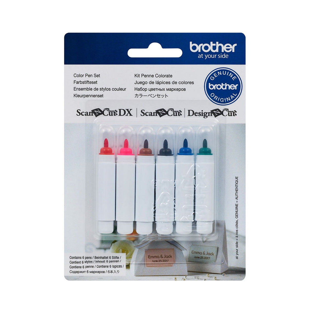 Brother • scanncut colour pens 6pcs