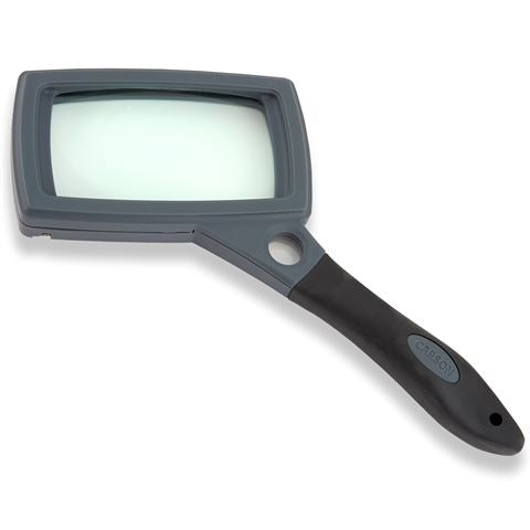 Carson steel magnifier with rubber handle 2.5x85mm