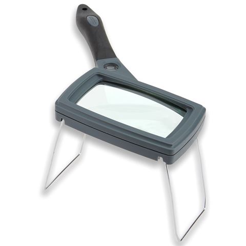 Carson steel magnifier with rubber handle 2.5x85mm