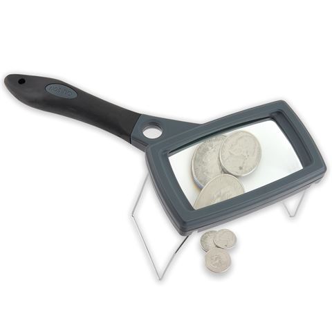 Carson steel magnifier with rubber handle 2.5x85mm