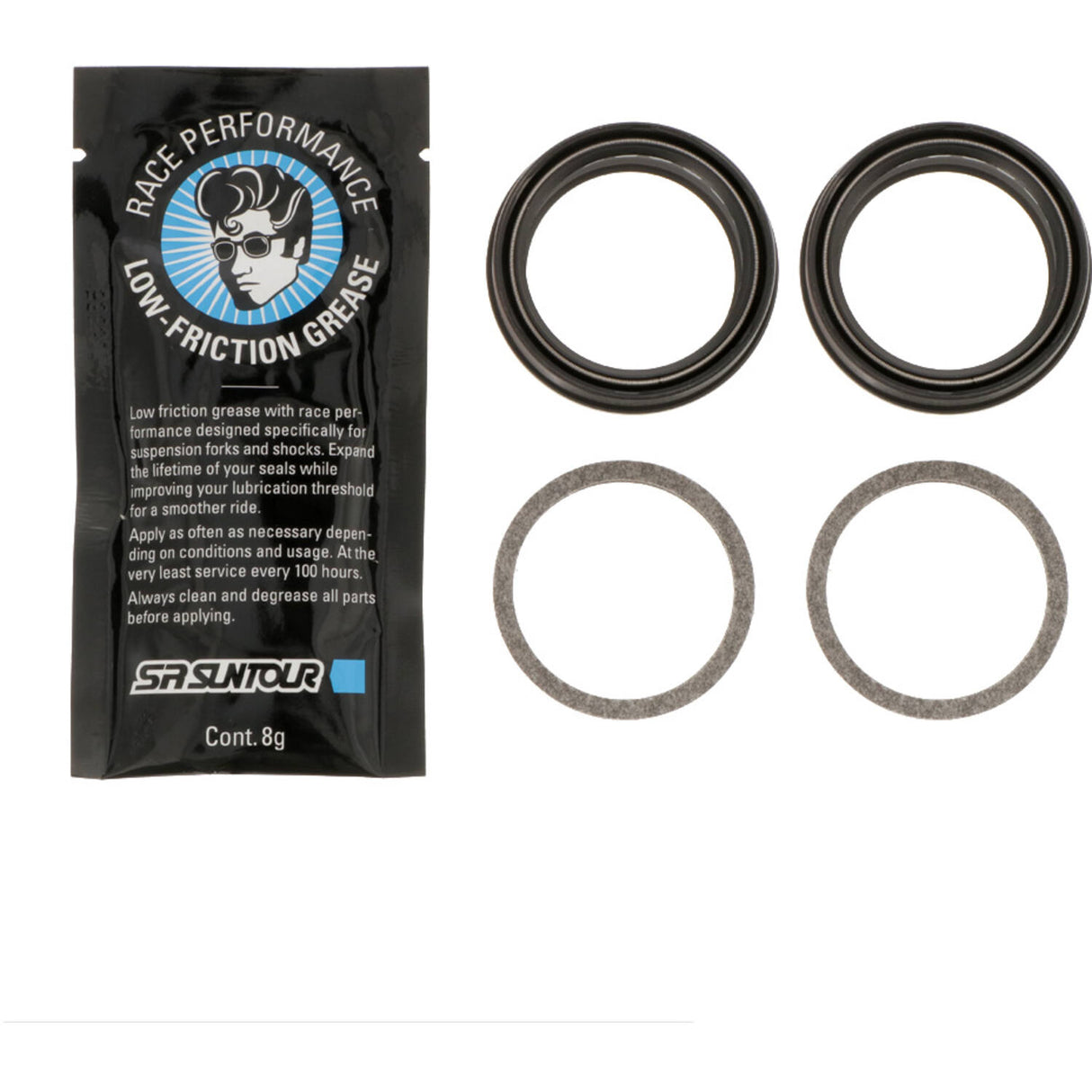 Srsuntour suntour service kit dust seal for axon32 werx elite fka122-03