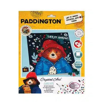 Jonotoys diamond painting - Christmas card Paddington let it snow
