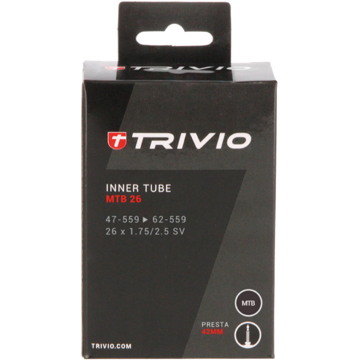 Trivio - mtb inner tube 26x1.75 2.5 sv 42mm presta