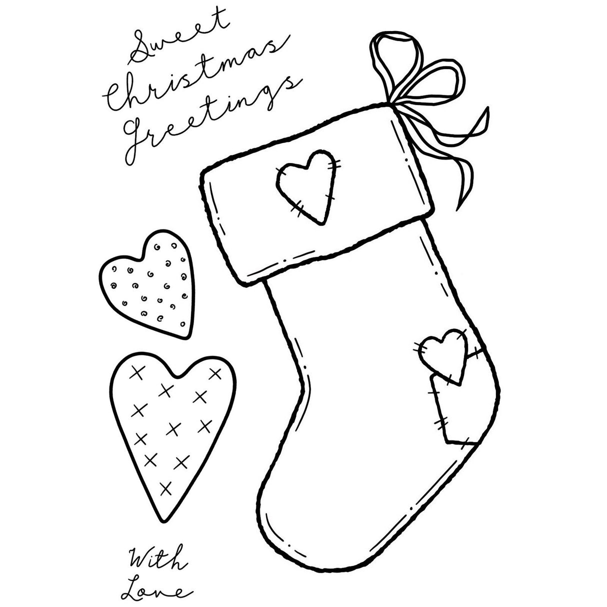 Creative expressions • clear stempel set sweet stocking