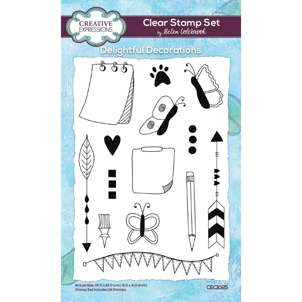 Creative expressions • clear stempel delightful decorations
