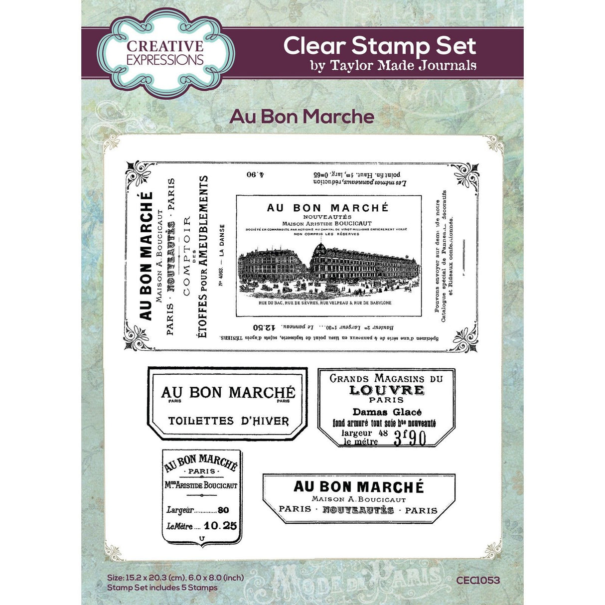 Creative expressions • clear stamp set au bon marche