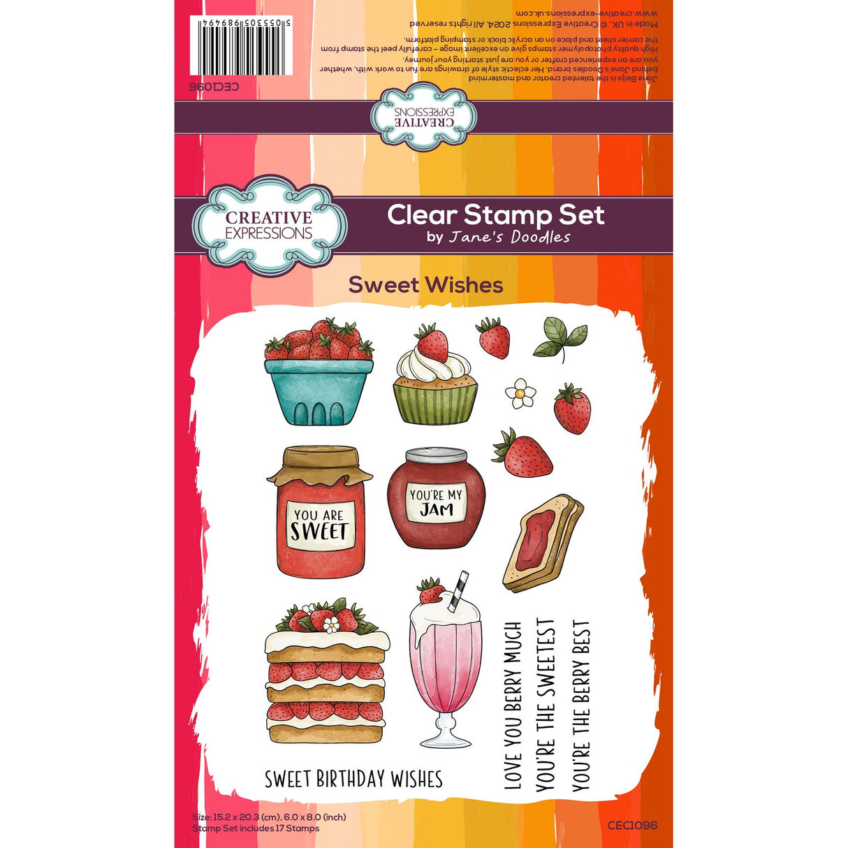 Creative expressions • jane's doodles clear stamp set sweet wishes