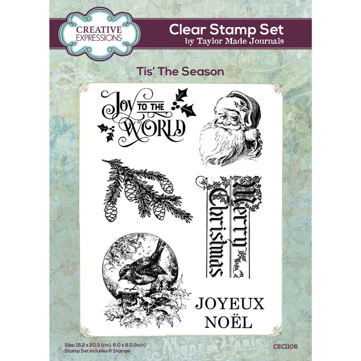 Creative expressions • taylor made journals clear stamp set tis the season