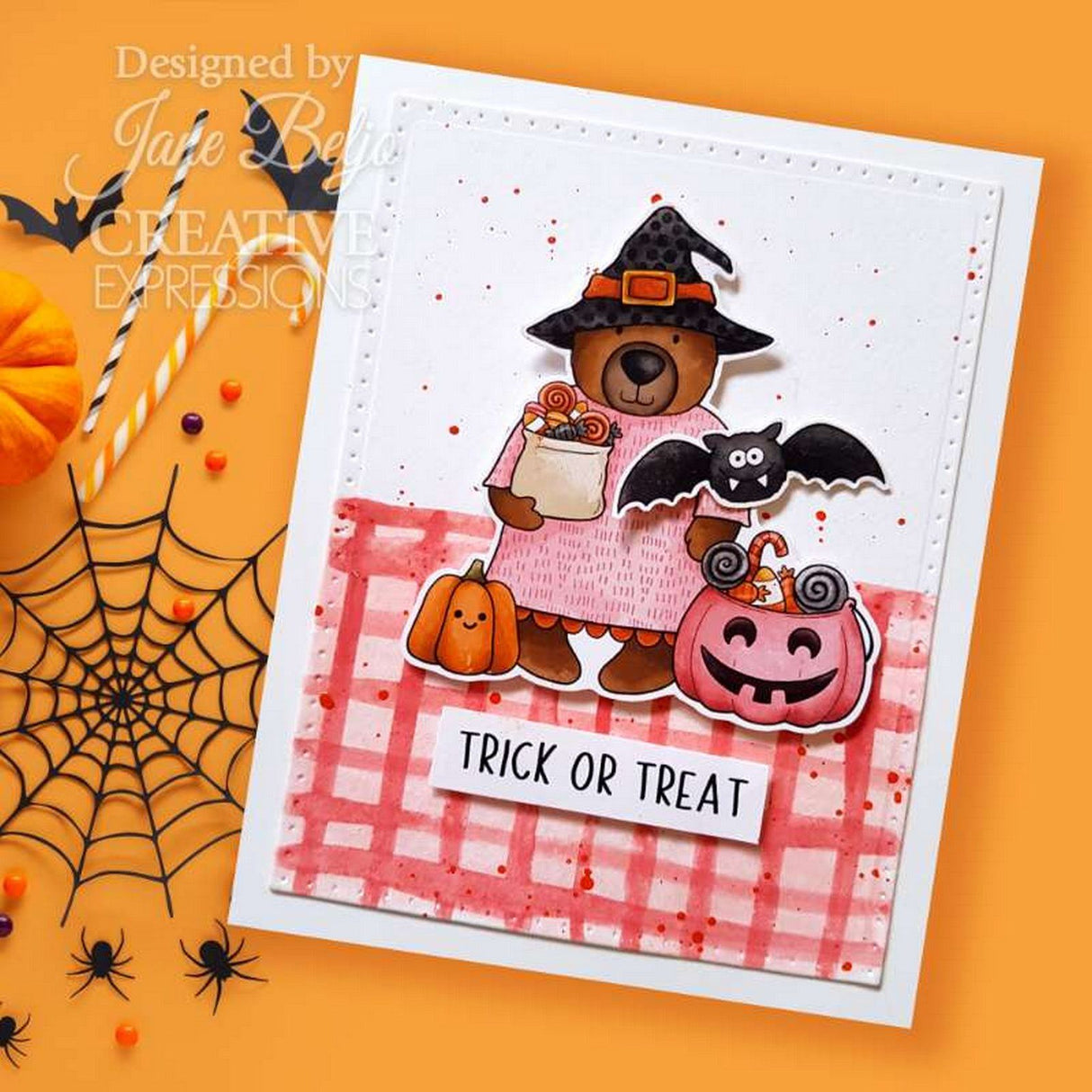 Creative expressions • jane's doodles clear stamp set halloween trick or treat