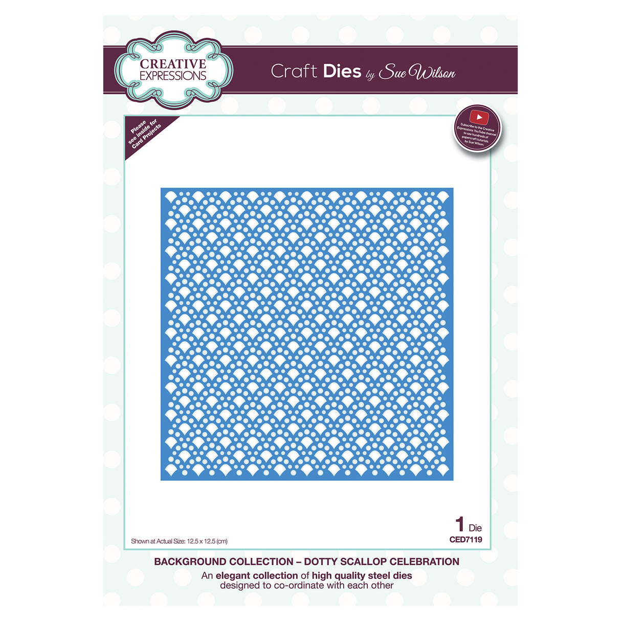 Creative expressions • background dotty scallop celebration