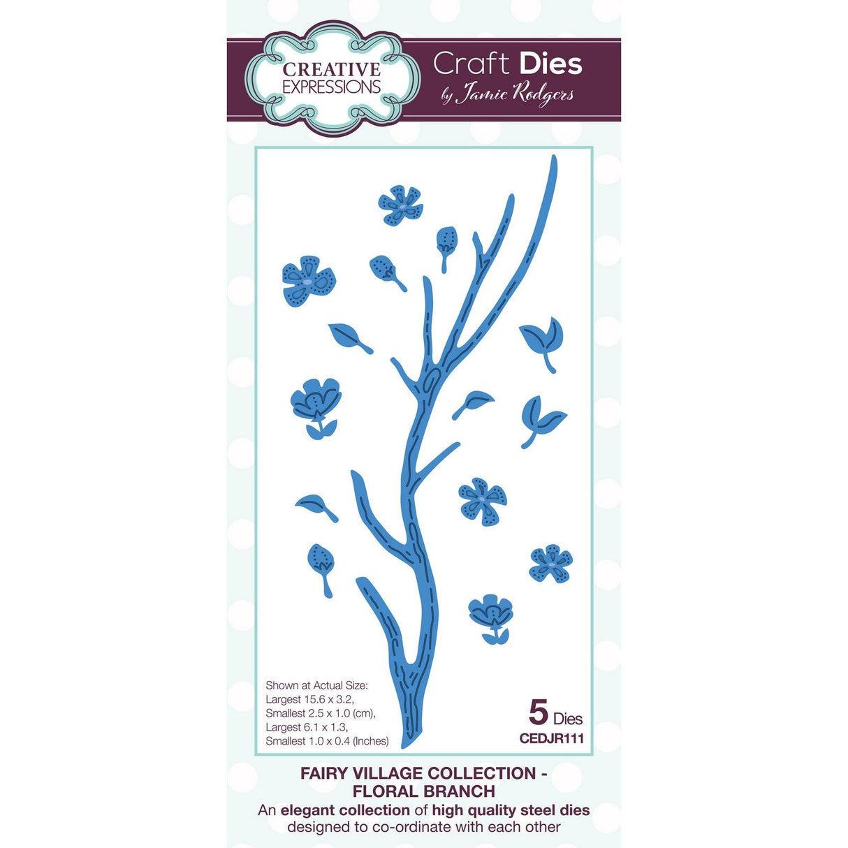 Creative expressions • fairy village craft die floral branch