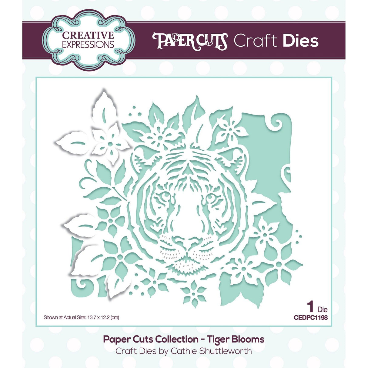 Paper cuts • craft die tiger blooms