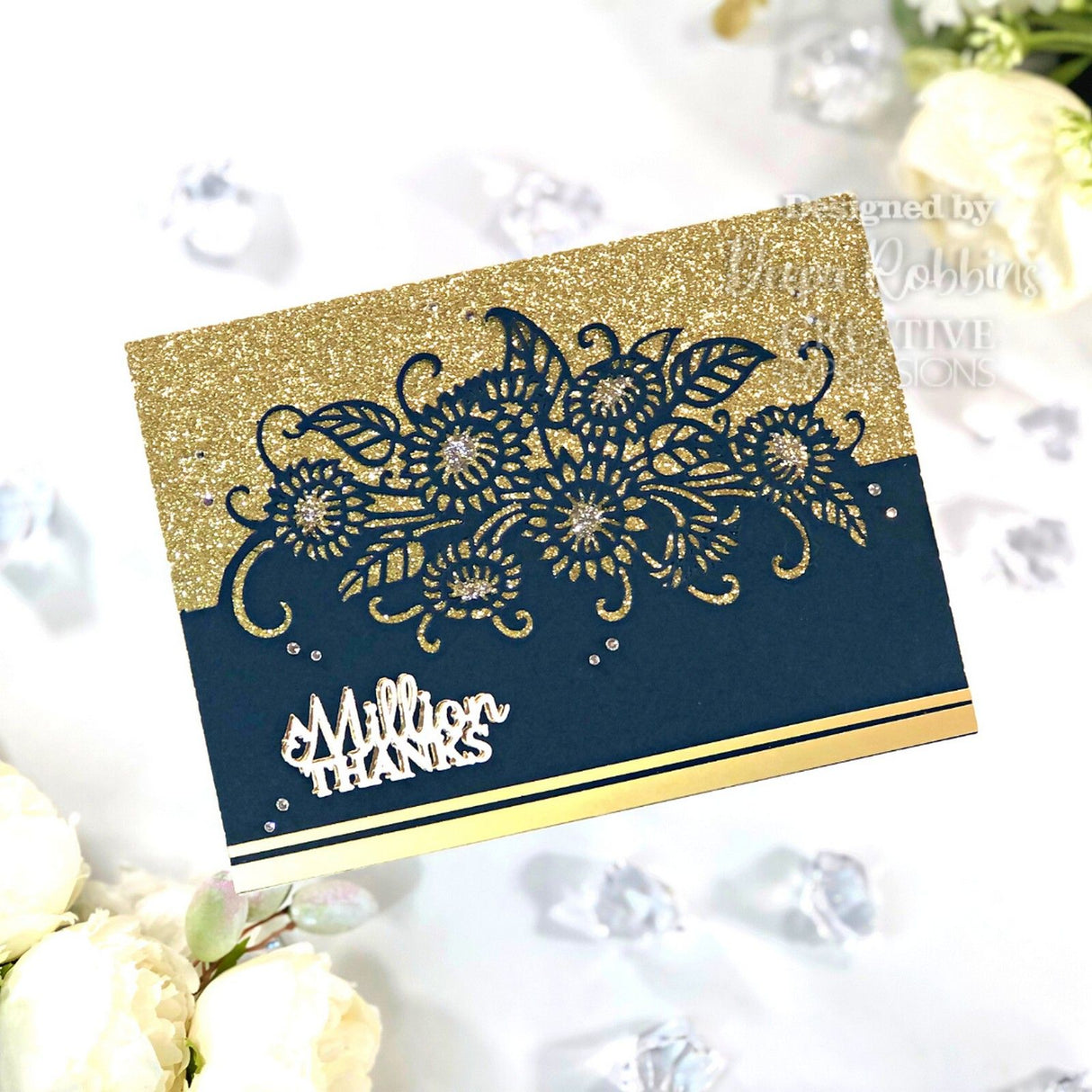 Paper cuts • craft die wild sunflower edger