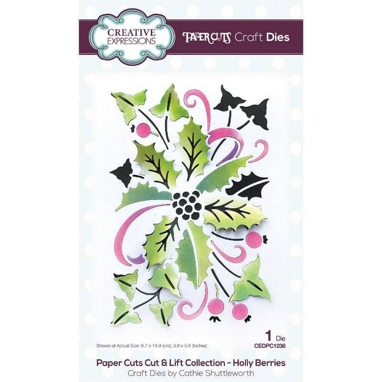 Paper cuts • cut lift collection craft die holly berries