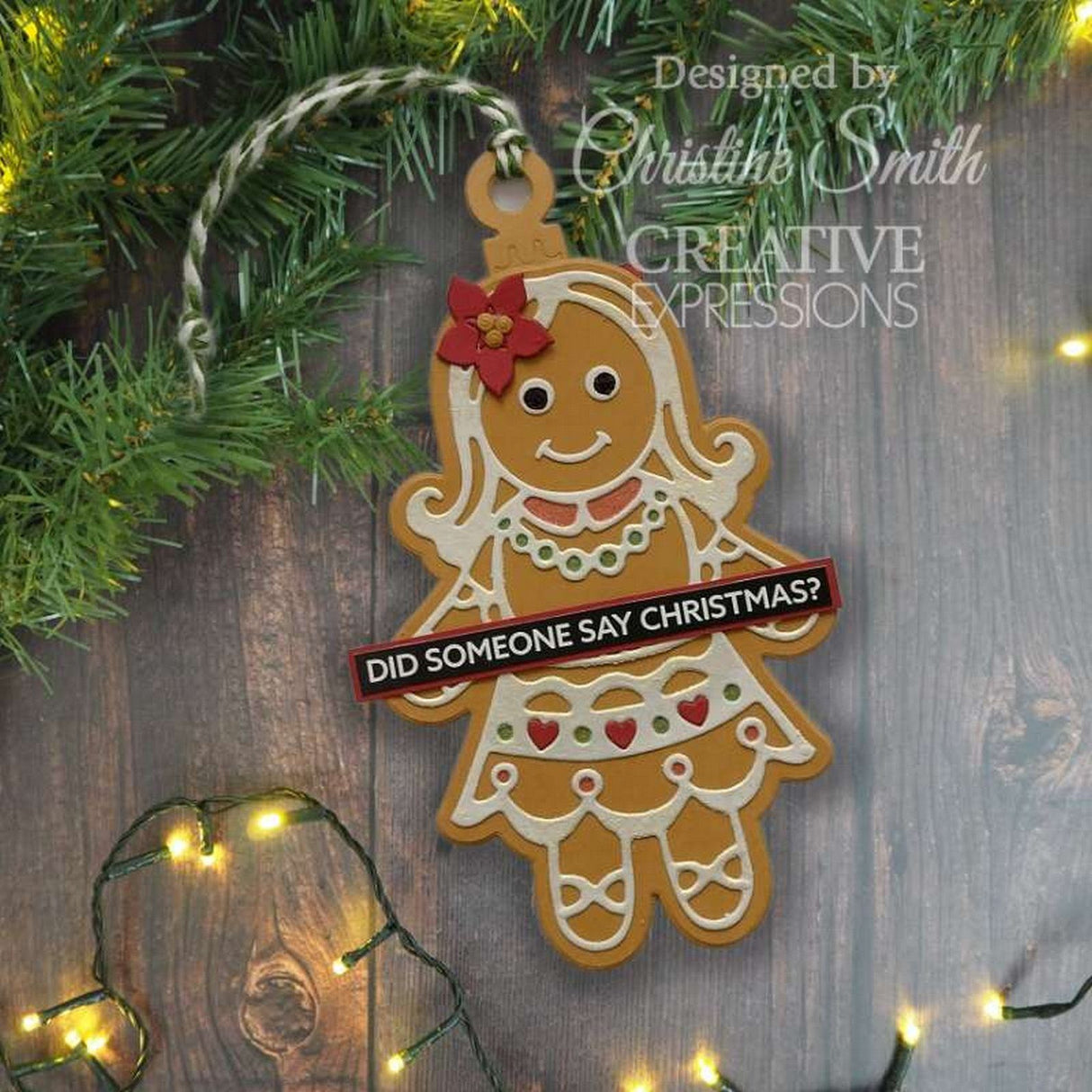 Paper cuts • festive craft die gingerbread girl