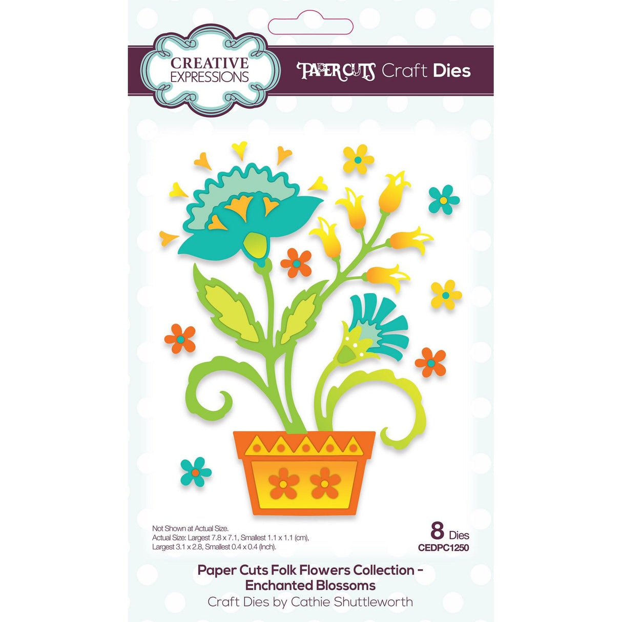 Creative expressions • paper cuts folk flowers enchanted blossoms craft die