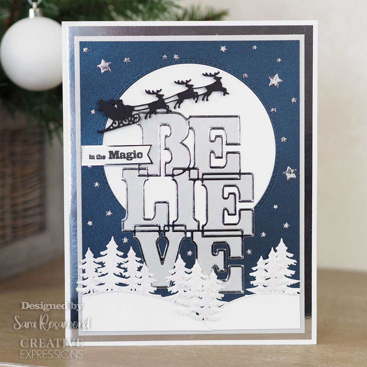 Creative expressions • big bold words snijmal stamp set believe