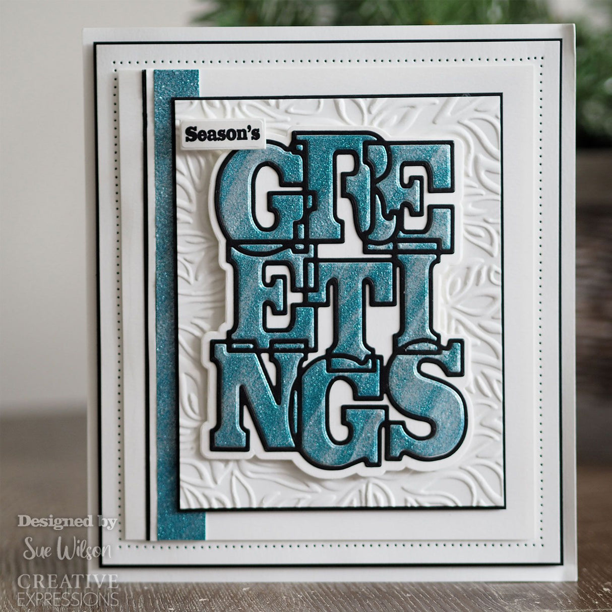 Creative expressions • big bold words snijmal stamp set greetings