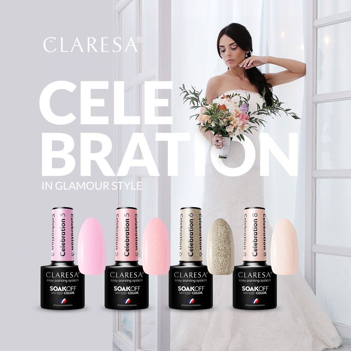 Claresa uv led gel polish 5ml celebration 8
