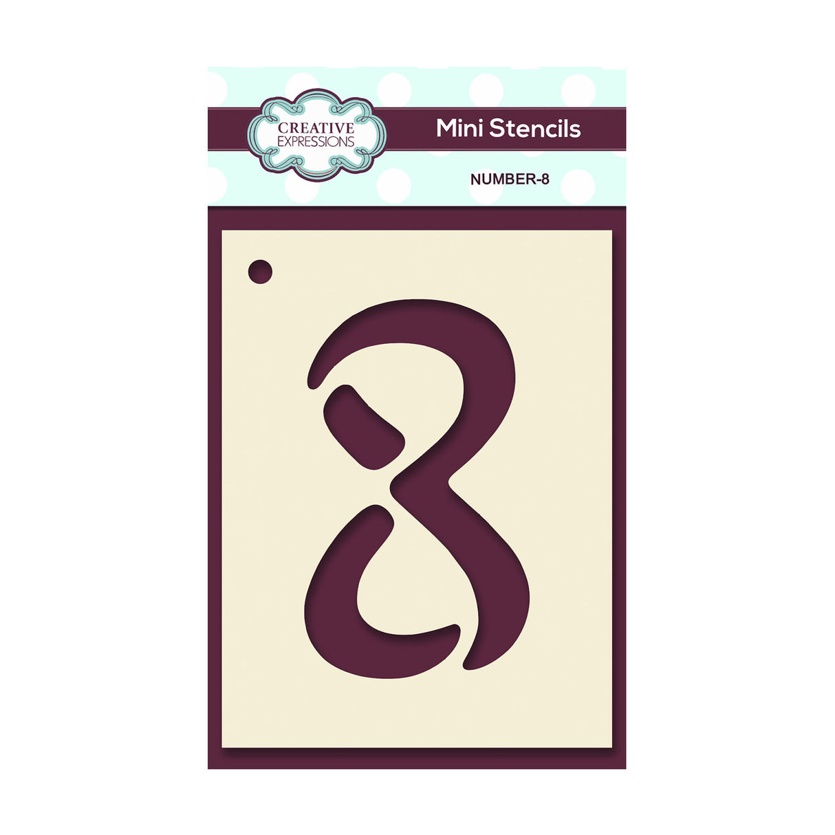 Creative expressions • mini stencil number 8