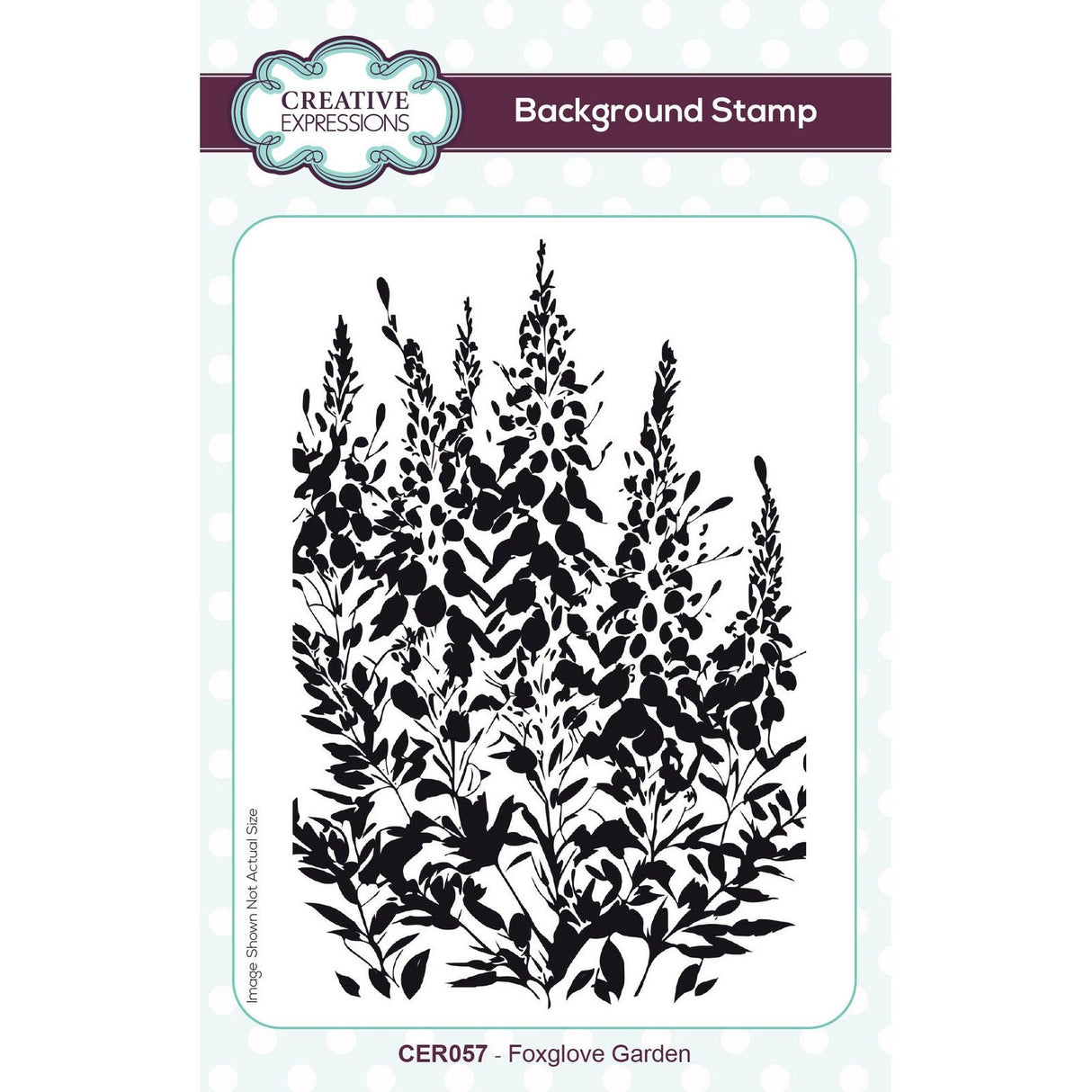 Creative expressions • pre cut rubber stamp foxglove garden 10,2x15,2cm