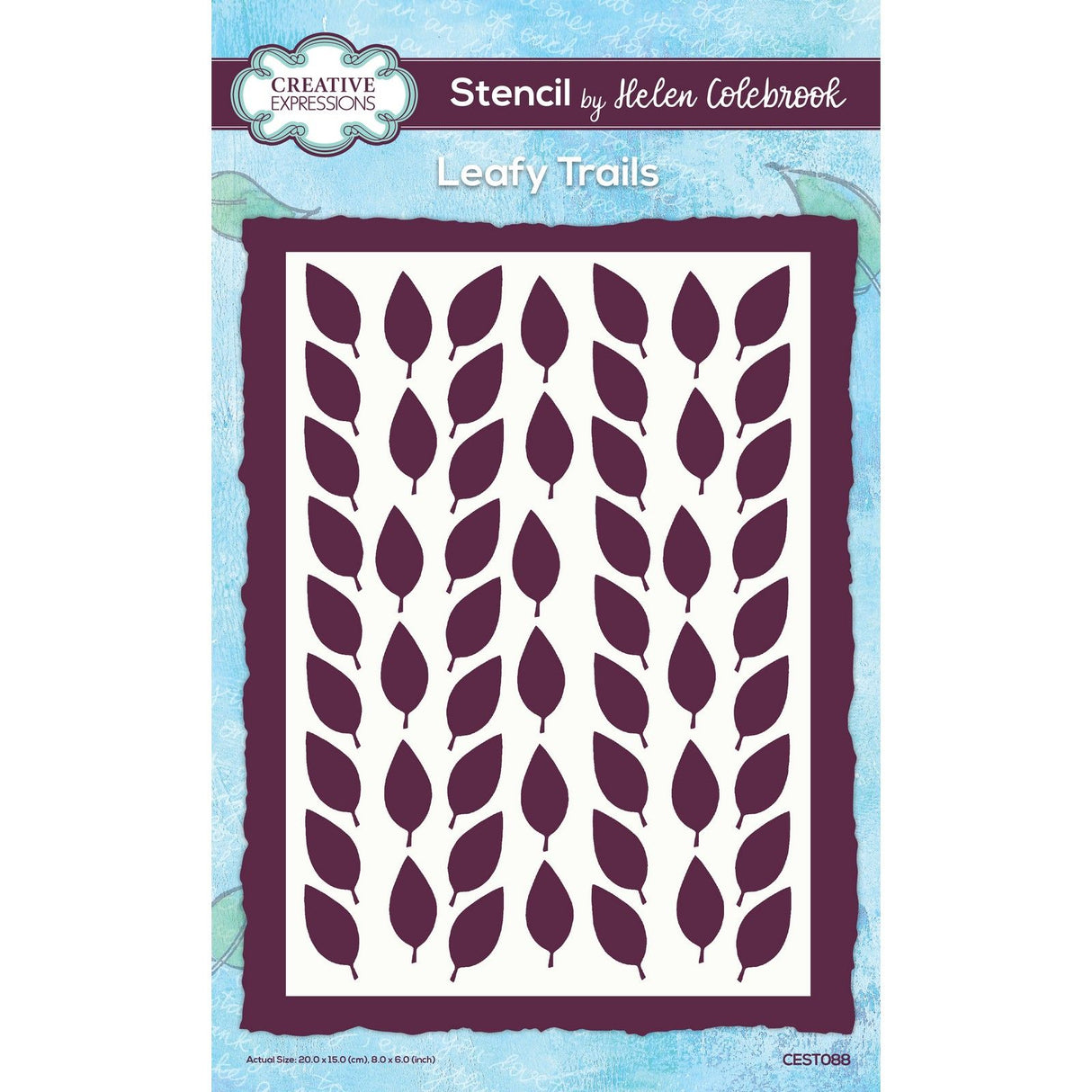 Creative expressions • stencil leafy trails