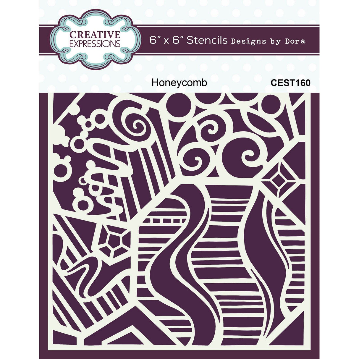Creative expressions • stencil honeycomb