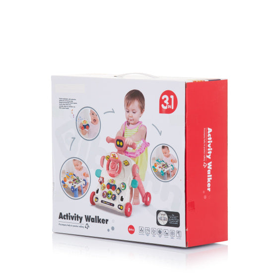 Chipolino Car 3-w-1 Walker z zabawkową muzyką szary