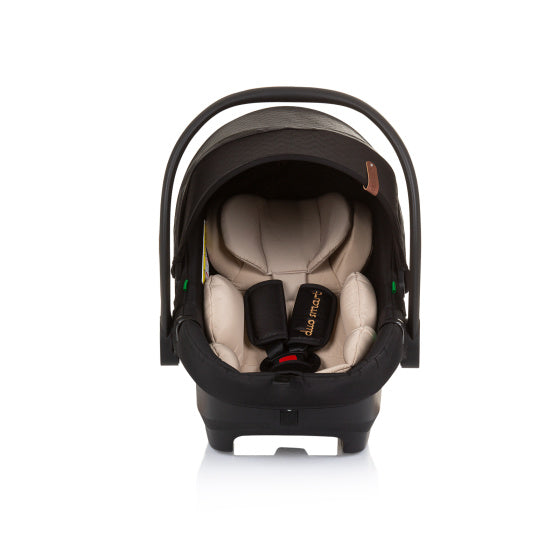 Chipolino duo car seat 40-87 cm group 0+ obsidian black beige