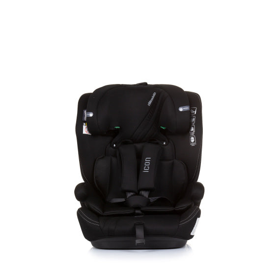 Chipolino icon car seat i-size 76-150 cm group 1, 2 and 3 obsidian black
