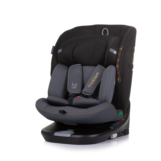 Chipolino-Autositz I-Größe 40-150 cm ISOfix 360 ° Obsidian schwarz grau