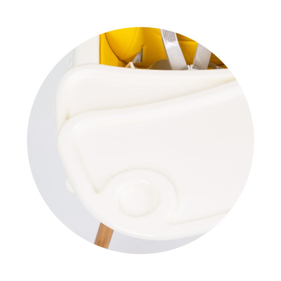 Chipolino Rio 2-in-1 high chair with dining tray seat cushion aloe green white