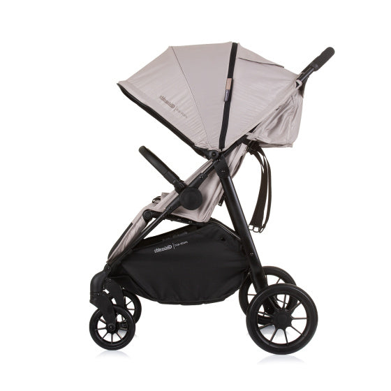 Chipolino topp sammenleggbar buggy for 2 macadamia beige svart