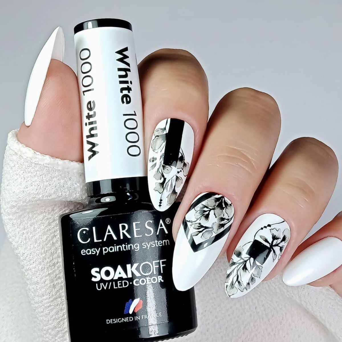 Smalto gel UV LED Claresa 5ml Bianco 1000