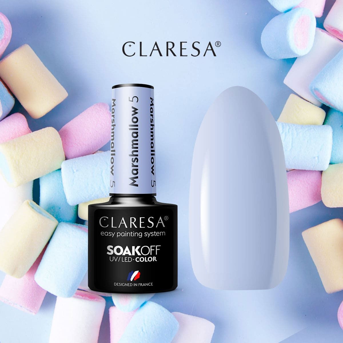 Claresa UV LED gel Polish 5ml Marshmallow 5