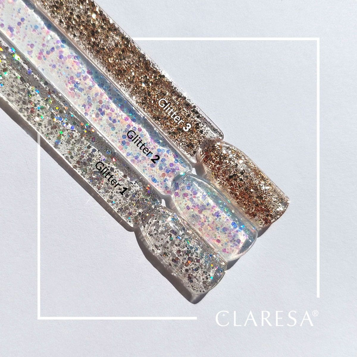 Claresa UV LED Gel Polish 5ml Glitter 3