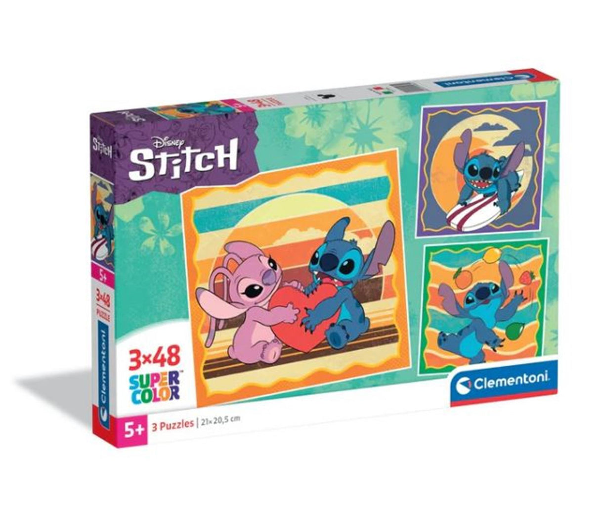 Puzzle Clementoni punto quadrato, 3x48pz.