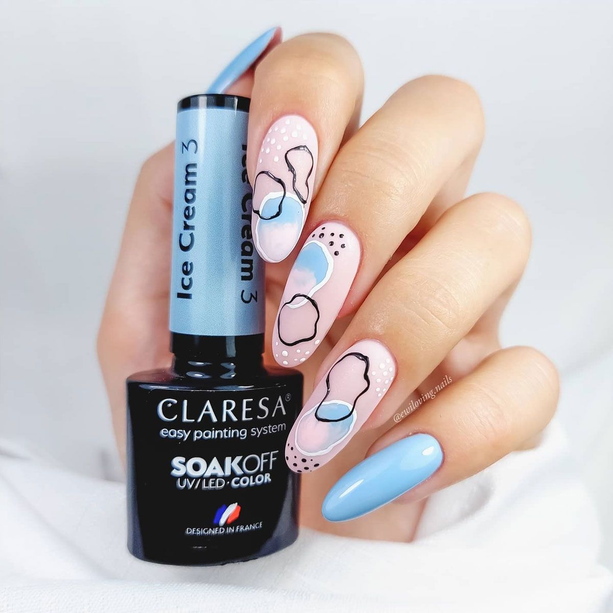 Claresa UV LED Gel Polish 5ml Ice Cream 3