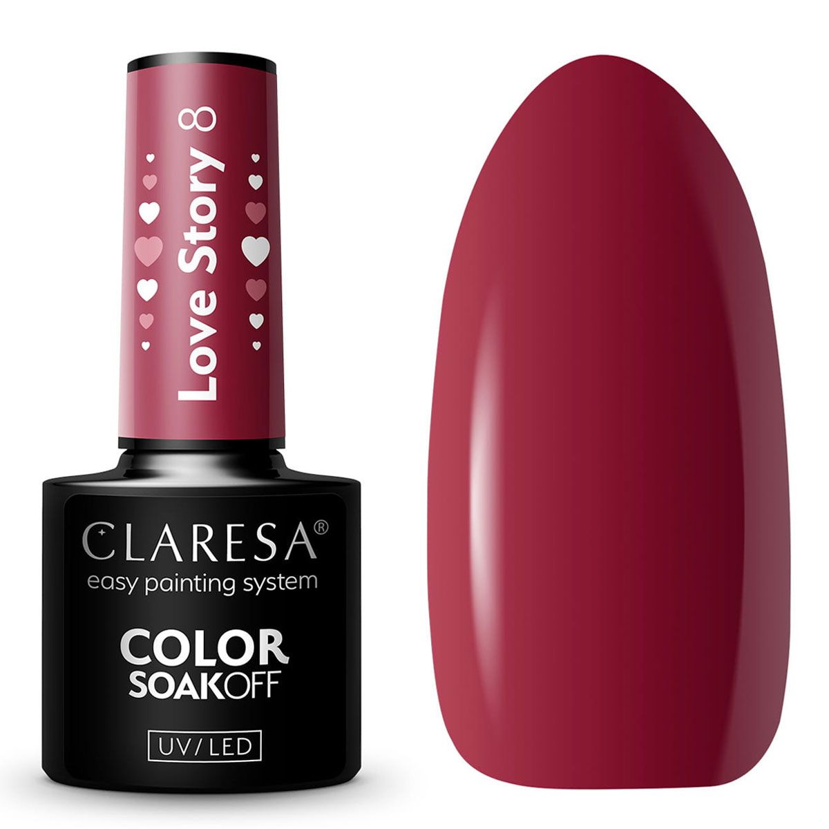 Claresa uv led géllakk 5 ml love story 8