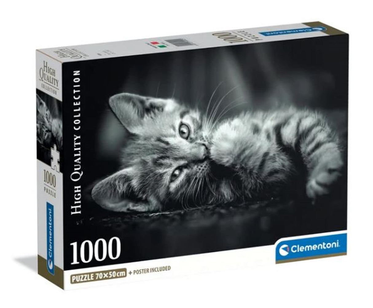 Clementoni puzzle 1000 kosov mucek compact | 2 kos
