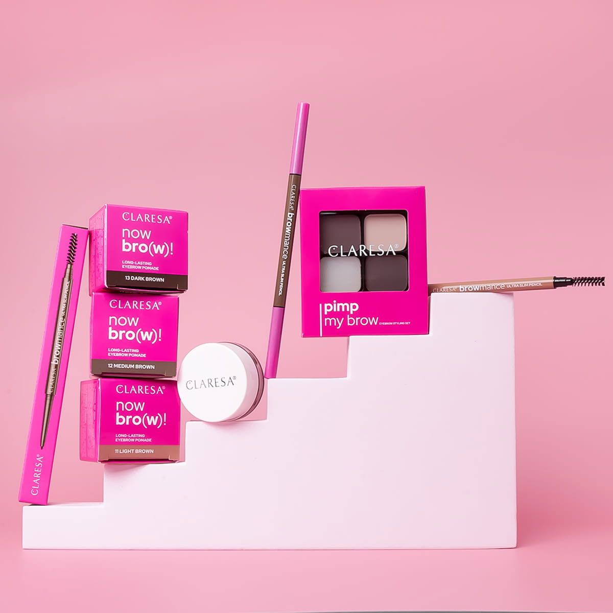 Claresa browmance eyebrow pencil 02 medium brown